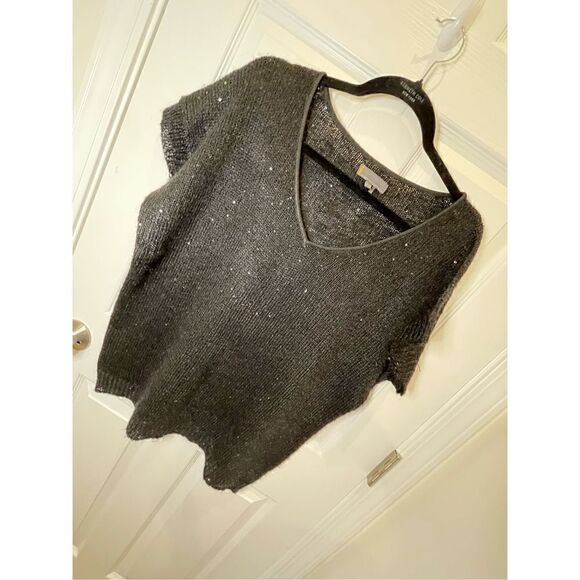 Jeans by Buffalo women’s black sequined large sweater - Picture 1 of 6